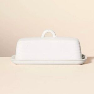 Hearth & Hand Magnolia Glazed Stoneware Butter Dish Cream NEW!